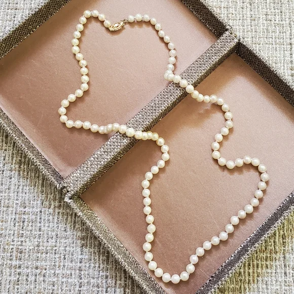 Ben Bridge Pearl 14k Gold Necklace - Picture 3 of 13